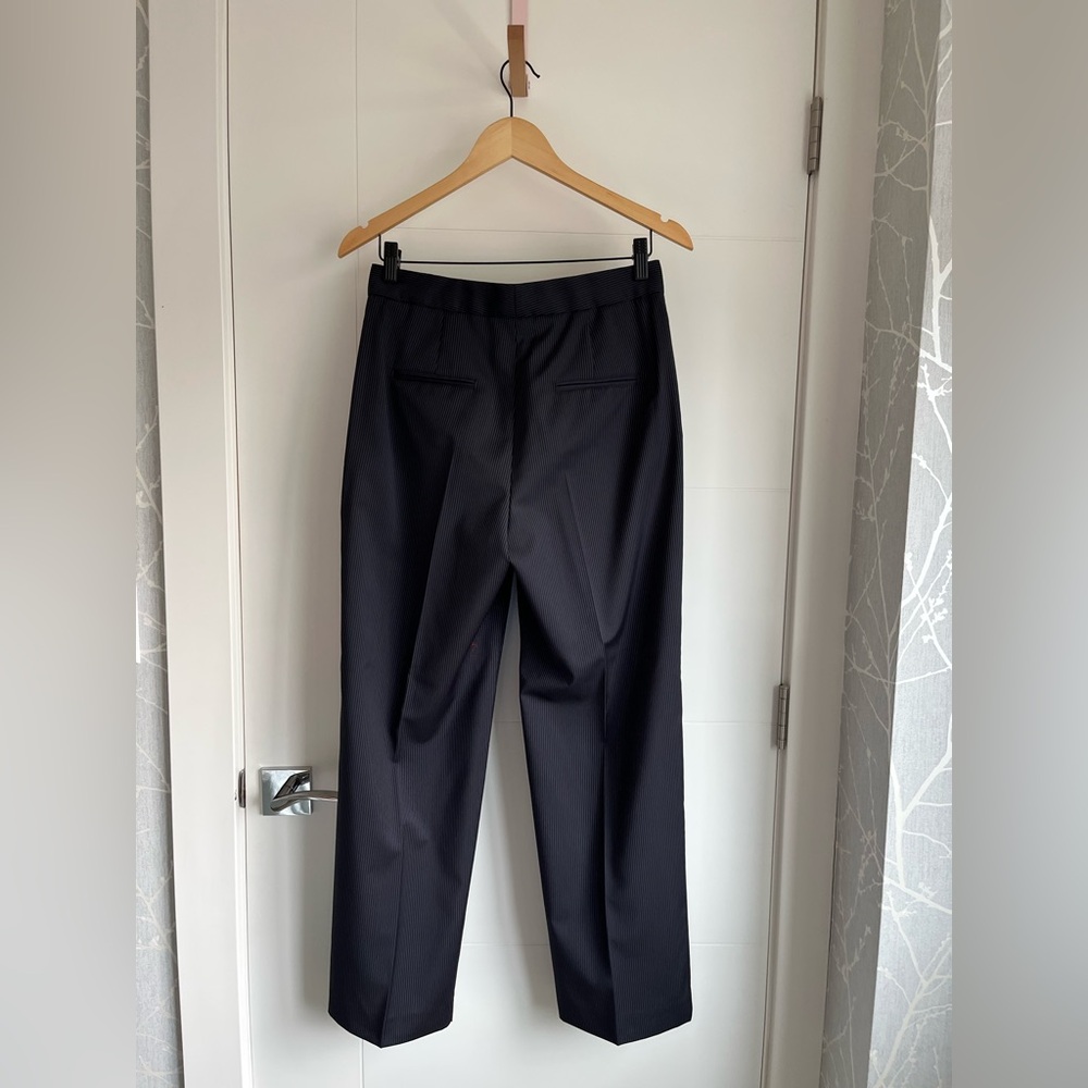 Massimo Dutti Women's Navy Pinstripe Trousers😍😍😍 - Picture 4 of 11